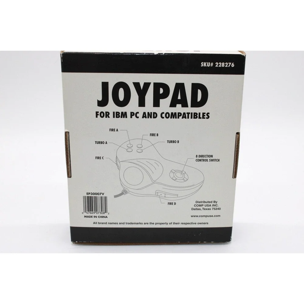 VTG JOYPAD for IBM PC AND COMPATIBLES‎ ***NEW*** COMP USA SKU#228276 CIB